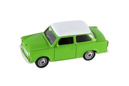 Auto Welly Trabant 1:60 kov 7cm asst mix barev volný chod v krabičce 36ks v boxu