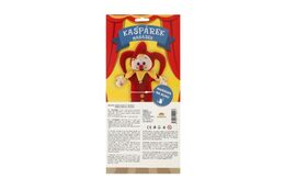 Teddies Kašpárek maňásek na ruku plyšový 27cm s rolničkami na kartě
