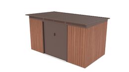 Zahradní domek G21 GRAH 700 - 340 x 206 cm, hnědý