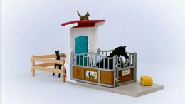 Hračka Schleich Box pro koně s klisnou a hříbětem