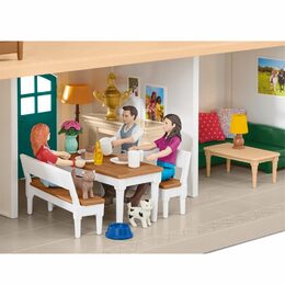 Hračka Schleich Velký dům se stájí, příslušenstvím a kloubovými figurkami