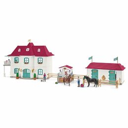 Hračka Schleich Velký dům se stájí, příslušenstvím a kloubovými figurkami