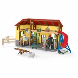 Hračka Schleich Stáj pro koně s příslušenstvím
