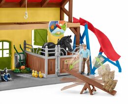 Hračka Schleich Stáj pro koně s příslušenstvím