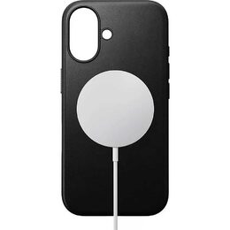 Modern leather case iPhone 16 bk NOMAD