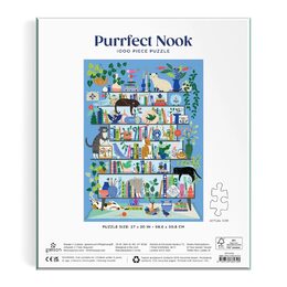 Galison Puzzle Kočičí knihovna 1000 dílků
