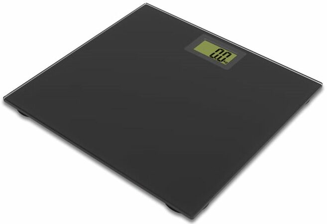 Omega digitální osobní váha černá (OBSB) 180kg