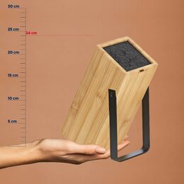 KELA Blok na nože Kiril černý 24,0x11,0x21,0cm KL-11284