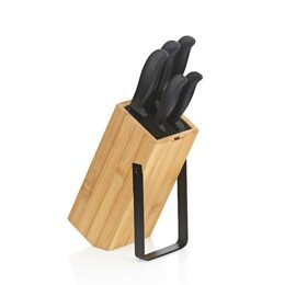 KELA Blok na nože Kiril černý 24,0x11,0x21,0cm KL-11284