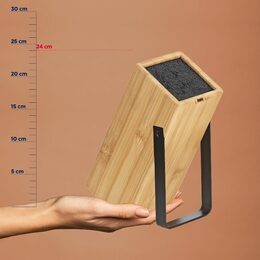KELA Blok na nože Kiril černý 24,0x11,0x21,0cm KL-11284