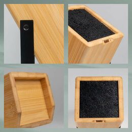 KELA Blok na nože Kiril černý 24,0x11,0x21,0cm KL-11284