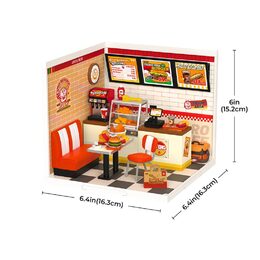 RoboTime Miniatura domečku Restaurace Mňam, mňam burger