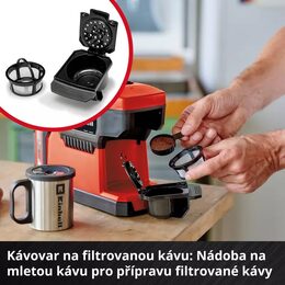 Kávovar Einhell aku  TE-CF 18 Li-Solo bez baterie