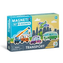 Magnety Dopravní prostředky 15ks v krabičce 17x11x3cm