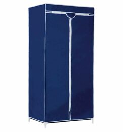 ALPINA Textilní šatní skříň 75x50x160cm tmavě modrá ED-208328
