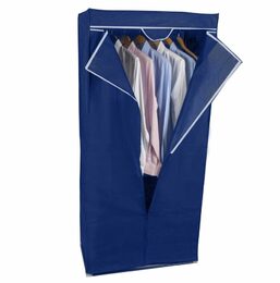 ALPINA Textilní šatní skříň 75x50x160cm tmavě modrá ED-208328