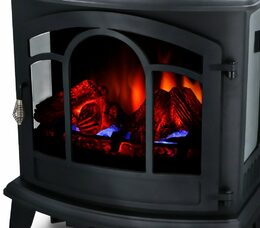 ALPINA Elektrické topení a krb s LED plameny 1800W VICENZA ED-216313