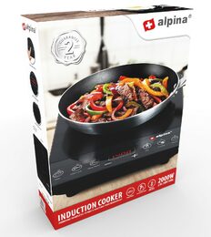 ALPINA Indukční vařič jednoplotýnkový 2000W ED-218286