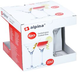 ALPINA Sklenice na koktejly 220 ml sada 4 ks ED-249631
