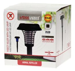PROGARDEN Lapač hmyzu UV solární lampa 2v1 40 cm KO-DX9500810