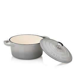 KELA Pekáč litinový s poklicí CALIDO 21 cm šedá KL-12605