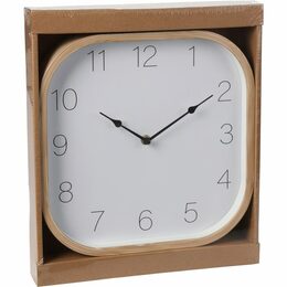 SEGNALE Hodiny nástěnné 30 cm dekor dřevo KO-NB1701020