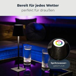 Classbach TL 4025 LED Dobíjecí stolní lampa černá 38 cm