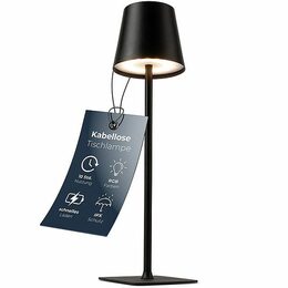 Classbach TL 4025 LED Dobíjecí stolní lampa černá 38 cm