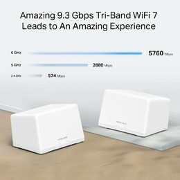 WiFi router TP-Link Halo H47BE(2-pack) WiFi 7, BE9300, 3x 2,5GLAN