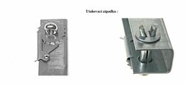 Držák stožáru na komín - bez vrtání, žárový zinek