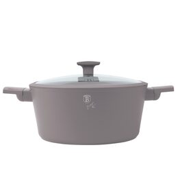 BERLINGERHAUS Kastrol s titanovým povrchem a poklicí 24 cm Taupe Collection BH-8101