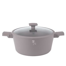 BERLINGERHAUS Kastrol s titanovým povrchem a poklicí 30 cm Taupe Collection BH-8103
