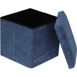 HOMESTYLING Taburet s úložným prostorem 38 x 38 x 38 cm růžová KO-170490550ruzo