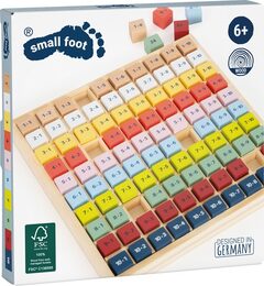 small foot Dřevěná vzdělávácí tabulka násobilka