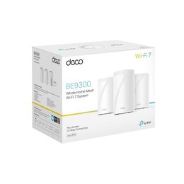 WiFi router TP-Link Deco BE65(3-pack) AXE9300, WiFi 7, 4x 2.5GLAN, USB, 2,4/5/6GHz