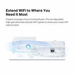 WiFi extender TP-Link Mercusys ME60X AP/Extender/Repeater - AX1500, 1x GLAN