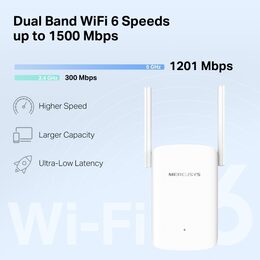 WiFi extender TP-Link Mercusys ME60X AP/Extender/Repeater - AX1500, 1x GLAN