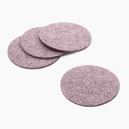 KELA Podtácky plstěné  Alia pr. 10 cm růžová 4 ks KL-12308