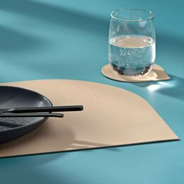 KELA Prostírání EDEL PU kůže černá 45,0x30,0x0,17cm KL-12664