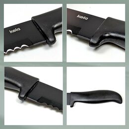 KELA Nůž na chleba Acida nerezová ocel černý 32,0cm KL-11406