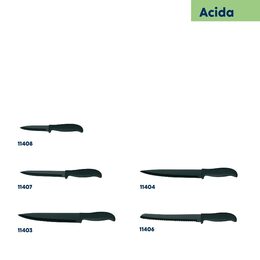 KELA Nůž vykošťovací Acida nerez černý 24,0cm KL-11407