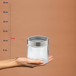 KELA Dóza na potraviny Kara sklo transparentní 12,0cm 11,0cm 0,8l KL-15294