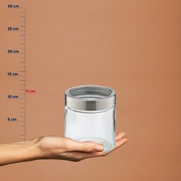 KELA Dóza na potraviny Kara sklo transparentní 12,0cm 11,0cm 0,8l KL-15294