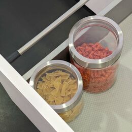 KELA Dóza na potraviny Kara sklo transparentní 12,0cm 11,0cm 0,8l KL-15294