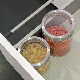 KELA Dóza na potraviny Kara sklo transparentní 17,0cm 11,0cm 1,2l KL-15295