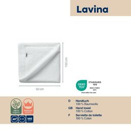 KELA Ručník Lavinia 100% bavlna bílá 50 x100cm KL-23930