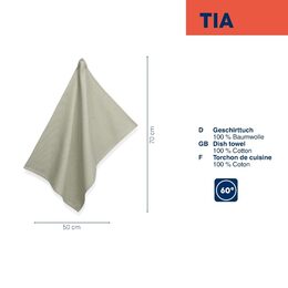 KELA Utěrka vafle Tia 100% bavlna kouřově zelená 70,0x50,0cm KL-12746