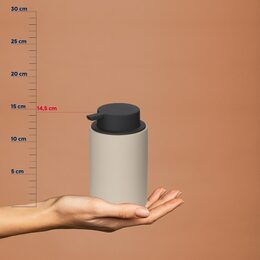 KELA Dávkovač mýdla Sana keramická béžová 14,5cm 9,0cm 300,0ml KL-23951