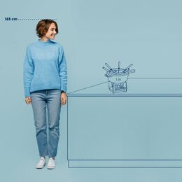 KELA Fondue sada litinová CALIDO 1,8 l červená KL-16620