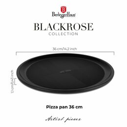 BERLINGERHAUS Pánev na pizzu s titanovým povrchem 36 cm Matte Black Collection BH-7928